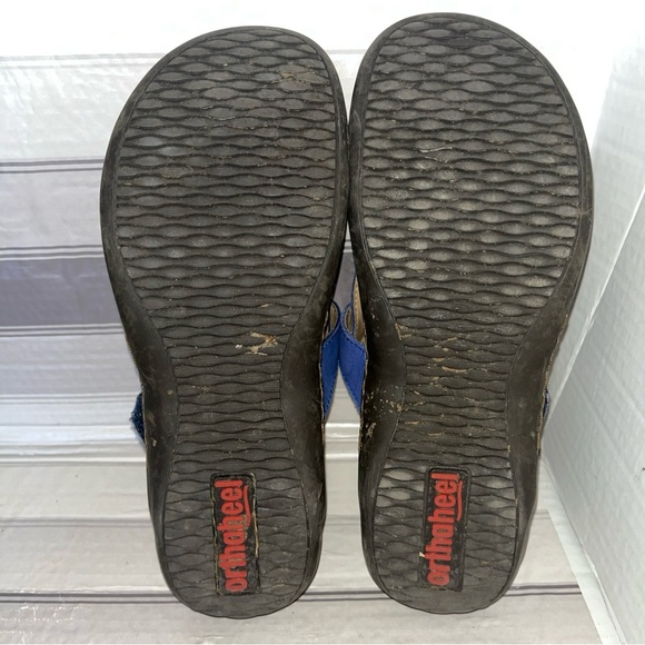 Orthaheel Sandals Women's Slip On Comfort US Size 8 Eu 39 Blue - Picture 6 of 6